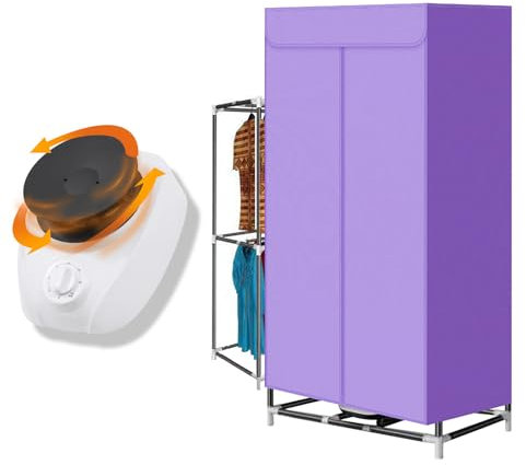 TEMU-SC 1000W Smart portable clothes dryer, Mini secadora de ropa portatil, Secadora bomba de calor, Tendederos electricos con Protecci¨®n contra Sobrecalentamiento(EU plug)