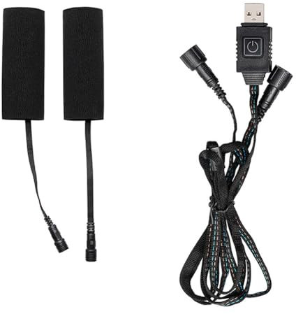 Breeshy Beheizte Griffe für Motorrad, isolierter Lenker, über USB, beheiztes Zubehör für Fahrrad und Elektroroller