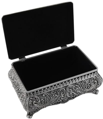 VILLFUL Vintage-schmuckkästchen Im Europäischen Stil Kleiner Schmuck-organizer Mit Fuß Für Kommoden Praktische Aufbewahrungsbox Für Armbänder Broschen Usw
