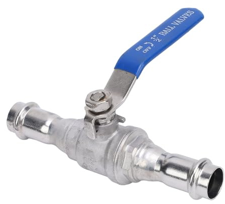 Wasserrohr-Kugelhahn-Anschluss, Press-Kugelhahn 1/2 Zoll DN15 304 Edelstahl-Kugelhahn Dual-Press-Verbindungs-Kugelhahn für den Industriellen Einsatz