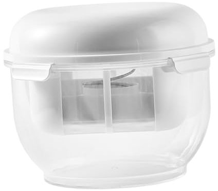 Garneck Passoire à Yaourt Maison Ronde à Mailles Fines en Plastique Blanc, Filtre à Lait Végétal et Fromage, Légère et Compacte pour Préparation de Yaourts Maison, la Cuisine Familiale