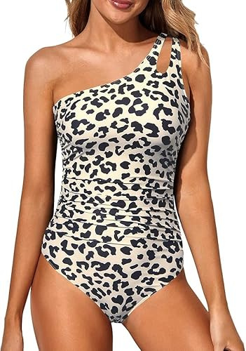 ZXTGBQ Costume da Bagno Donna Intero Costumi con Scollo A V Profondo con Spalline Regolabili, Sexy Costumes Interi Push Up Costume Intero Piscina Controllo della Pancia Spiaggia Beachwear Swimwear