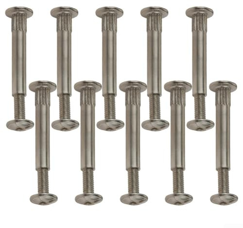 Secure Connection Male Female Snap Rivet Butt Screws 10 Pcs for DIY Furniture (M8)