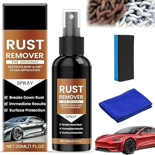 Spray Antirouille Nexa,Convertisseur De Rouille,Anti-Rayures pour Voitures,AntirouilleDissolvant de Rouille pour Métaux,Rust Remover Spray,Dissolvant de Rouille Puissant pour Métal,Outils,Voitures (1)