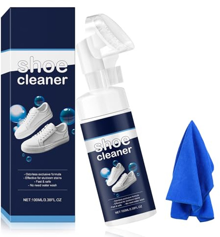 Byffoer Sneaker Reiniger,Sneaker Cleaner Schuhreiniger Weiße Schuhe mit integrierter Bürste für Sneaker,Schuhreiniger Schaum zum Entfernen von Flecken und Schmutz, Schuhreiniger für Turnschuhe