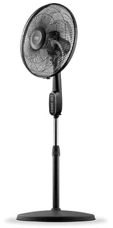 Generico Ventilatore a Piantana Silenzioso CFGQUIET 2.0 40 cm 9 Velocità 3 Modalità con Telecomando Oscillazione 90° Timer 8h Altezza Regolabile 140 cm 32W LED
