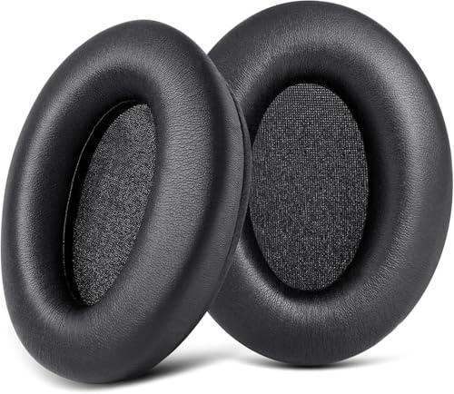 GEVO Replacement EarPads for Sony WH-1000XM3(WH1000XM3) Over-Ear Headphones | Thickened, Softer Protein Leather, Memory Foam, Original fit and seal, Lossless noise reduction | Black