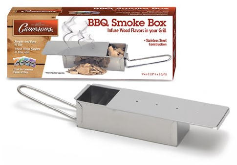 BBQ Smoker Box - Stainless Steel Barbeque Smoke Box with Easy Handle and Sliding Lid - Infuse Smoke Flavor Easily on Barbecue
