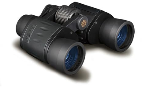 KONUS | KONUSVUE 7x50 Binocolo Classico con Zoom 7x50 Gommato Nero, Messa a Fuoco Centrale