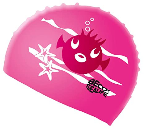 Beco Beco Beermann GmbH & Co. KG Mädchen Sealife Silikonhaube Haube, pink, One Size