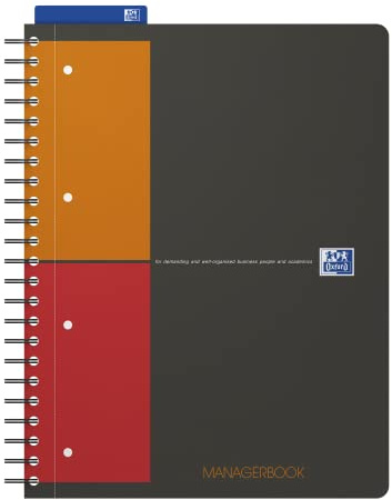 Oxford Managerbook Inernational A4, liniert, 160 Seiten, 5 versetzbare Register