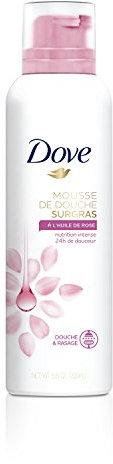 DOVE Gel Douche Mousse Surgras à l'Huile de Rose 200 ml