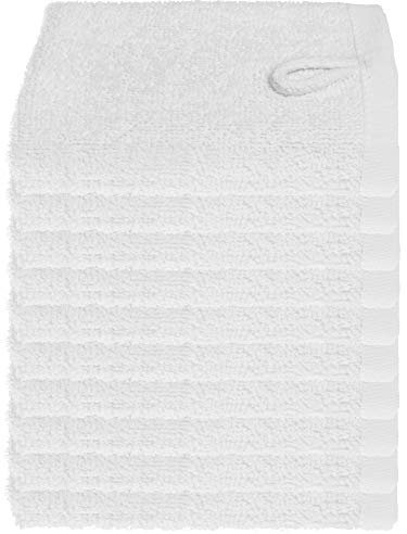 Julie Julsen 20er Pack Waschlappen 12 Farben erhältlich weich und saugstark Öko Tex Weiß 30 x 30 cm