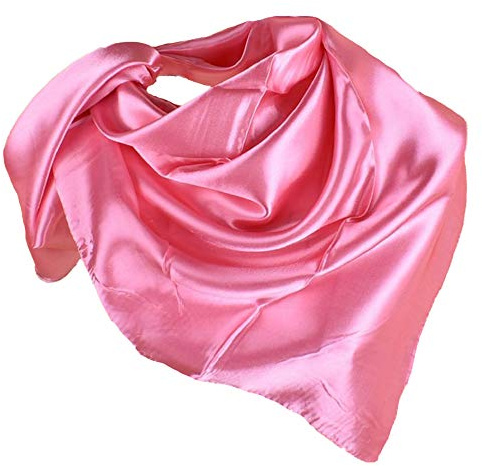 YOFASEN Hijab Kopftuch für Damen - 1 Stück Einfarbig Satin Muslimische Islamische Kopfbedeckung Frauen Gesichtsschleier Schal Turban 90x90 cm