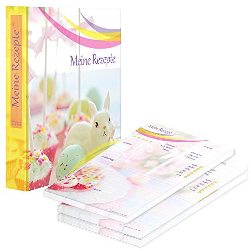 PRICARO Rezeptordner mit Rezeptblock Cake-Pop, A4