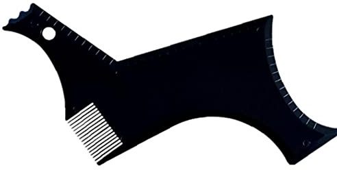 Zonster 1pc Beard Shaping Werkzeug Haar Liner Vorlage Pro Stencil Kamm Shaper Für Styling Trimmer, Rasierer Oder Clippers Mann (schwarz)