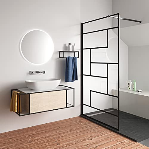 AICA paroi de douche 70x200cm en 8mm verre anticalcaire paroi de douche à l'italienne Style MODERNE