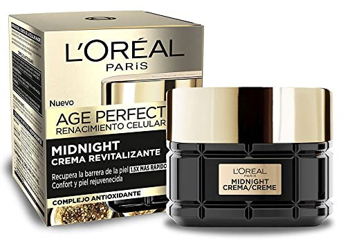 L'Oréal Paris Age Perfect Renacimiento Celular, Crema Revitalizante con Complejo Antioxidante para recuperar la barrera de la piel, Multicolor, 50 ml