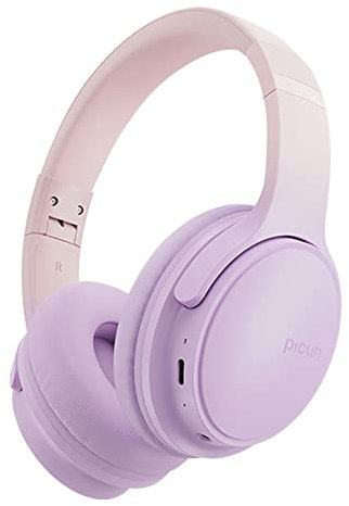 SLuB Casque sans Fil, Casque Bluetooth Pliable, Son Stéréo HD, Microphone HD intégré, 30H D'autonomie, pour Mobile, PC, TV, Jeux, Extérieur, Bureau (Violet)
