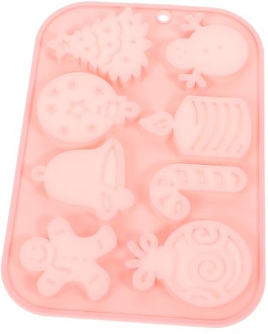 PRETYZOOM Silikon Schokoladenform Weihnachtsmotive Für Süßigkeiten Antihaft Backform Für Schokolade Kekse Und Fondant Wiederverwendbare Silikonform Für Kreative Backideen