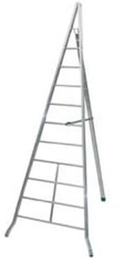 1PEZZO SCALA TRIANGOLARE AGRI IN ALLUMINIO D.LGS. 81/08-8 gr. cm.300h. Kg.8,00 (AG300)