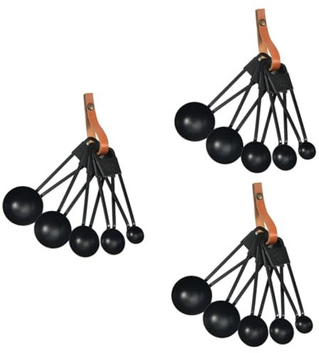 Cabilock 15 Piezas Cucharas Medidoras Cuchara Medidora Herramienta Taza Medidora Cuchara De Pesaje Cuchara Medidora De Condimentos Cuchara Medidora De Cocina Medición Apilable