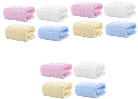 TOYANDONA 12stücke Teiliges Aus Baumwolle Sechslagige Waschlappen Und Lätzchen Für Empfindliche Babyhaut Als Sabber Und Burp-tücher