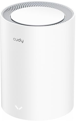 Sistema WiFi 6 Mesh Cudy AX3000 – sostituisce router ed extender, copre fino a 90/200/270 m², porta WAN 2,5 G, supporta backhaul Ethernet, VPN e sicurezza, set mesh M3000 1-Pack