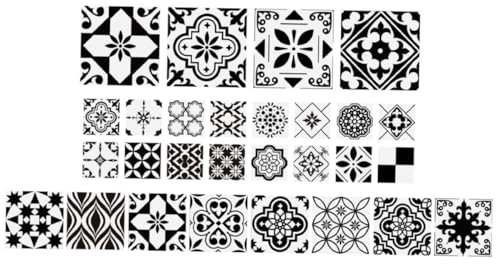 NUOBESTY 28pièces Lot De Autocollants Pour Carrelage Décoller Et Coller Décoratifs Pour Cuisine Et Salle De Bain