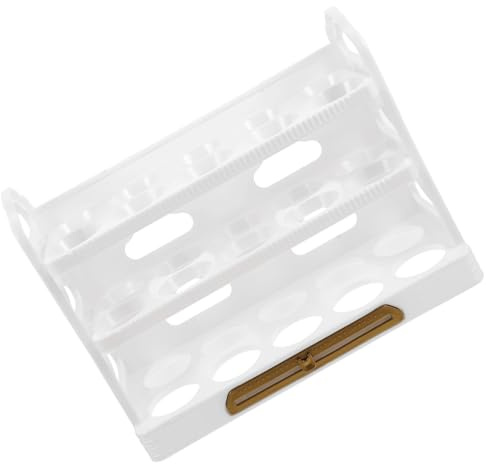 Rejilla para Huevos de 3 Capas y 30 Ranuras para Refrigerador | Pp y Pet, Color Blanco, Diseño Compacto Reutilizable, Ahorro de Espacio y Protección de Huevos