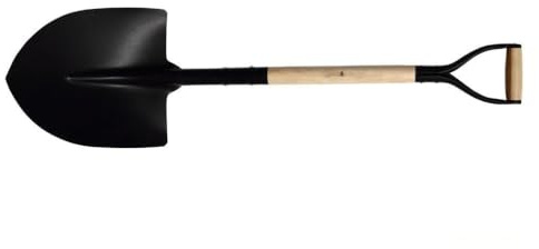 pala de pico - 340 mm de longitud, mango de madera cerrado, ideal para excavar y mover tierra con facilidad y durabilidad.
