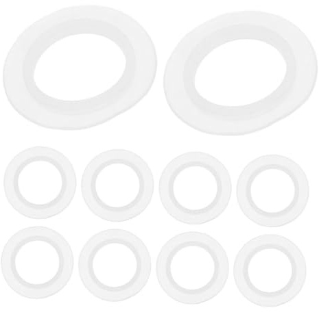 Toddmomy 20pcs Silicone O Ring Gasket Assorted Flat Rubber Washers for Sink and Bathtub Drainage, Easy Cleaning and Prevents Water Leakage, for Bathroom and Kitchen Use