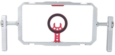 Plyisty Kit di Impianto Video per Telefono Magnetico per Telefono IOS 12 13 14 15 16 17, Gabbia Telefonica Portatile con Manici, Stabilizzatore per Attaccare la Luce e il Microfono