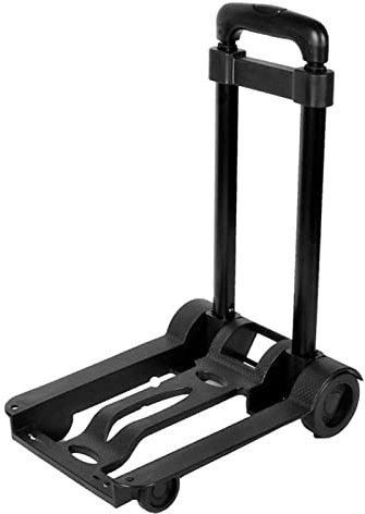 Mingzhe Carretilla de Mano Plegable, Carro de Equipaje Resistente, Carro Plegable con Ruedas, Carro de Mano con Carro Móvil, Carga de 80 Kg