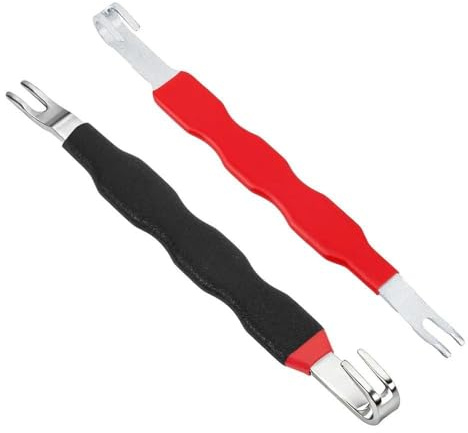 Electrical Disconnect Pliers 2pcs Set, Automotive Connector Separator Terminal Removal Tools, Durable Universal Car Electrical Plug Pliers with Red and Black Handles