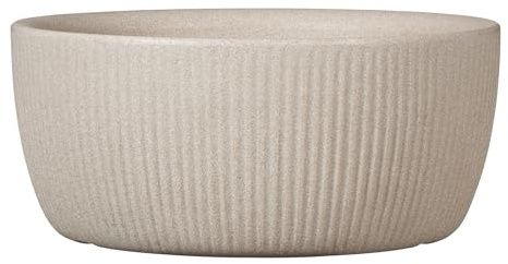 Scheurich Linetto Bowl Pflanzgefäß, Farbe: Sand, rund, Durchmesser: 30cm