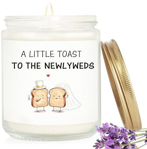 Posoto Wedding Gifts 3.5 oz Lavender Soy Wax Candle