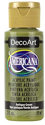DecoArt Americana Acrylic Multi-Purpose Paint, Antique Green