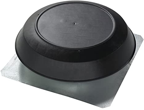 Broan-NuTone 356BK 1600 CFM Powered Attic and Garage Ventilation Fan, Roof Mounted, Black Dome