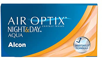 Air Optix Night & Day Aqua Lentes de contacto de reemplazo mensual, Pack de 6, R 8.6 mm, D 13.8 mm, -3.5 Diopt