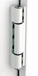 WDS Lancs uPvc Door Butt Hinge 115mm Angled - White