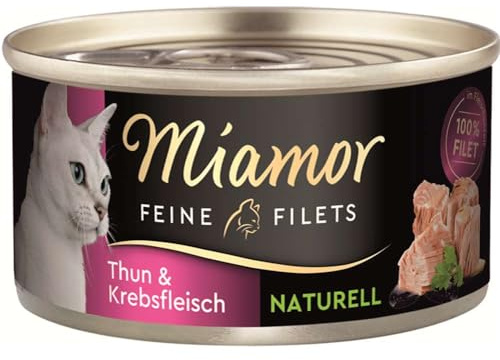 Miamor Feine Filets Naturelle Dose, Thunfisch+Krebsfleisch