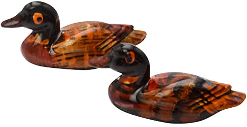 fengshuisale Par de patos mandarines Feng Shui Love & Fidelity/r​esin + pulsera de cuerda roja gratis Y1203
