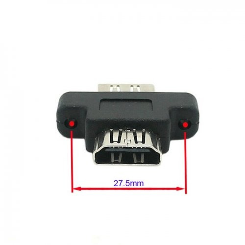 HDMI hembra a HDMI 1.4 adaptador hembra del acoplador del extensor de la extensión con los agujeros del montaje del panel CableCC