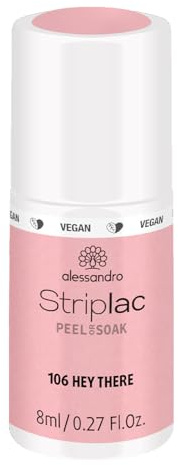 alessandro Striplac UV-Nagellack Hey There – Schonend und langanhaltend – Einfache Entfernung dank Peel-Off-Technologie – Vegan und tierversuchsfrei – 8 ml
