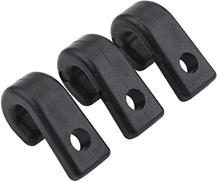 Keenso J Hook, 25pcs Ganci di Ancoraggio in Nylon Portative Tie Down Hook Accessori per Kayak Canoa Cavo Canoe Barche