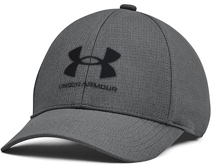Under Armour Boy's Armourvent Adjustable Cap Hat, Pitch Gray Black (012), Small Youth Medium UK