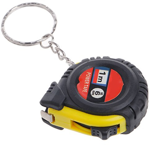 Folewr Mètre à ruban rétractable avec porte-clés - Format de poche - 1 m