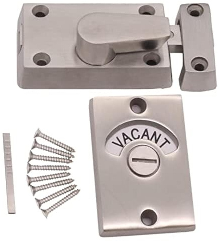 Toilet Indicator Bolt Satin Stainless Steel Vacant/Engaged