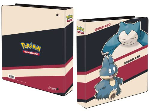 Ultra PRO Classeur pour album Pokémon Ronflex & Munchlax de 5,1 cm – Classeur à 3 anneaux parfait pour protéger les grandes collections de cartes à collectionner, cartes à collectionner et cartes de
